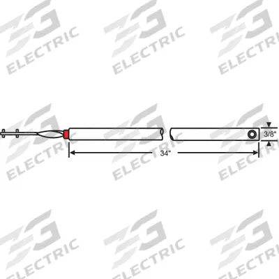 Grainger Tube Balance: 34 in Overall Lg, White, Tube Balance - Window Balances