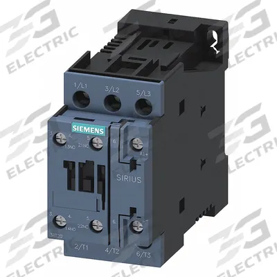 Siemens Power Contactor: Non-Reversing, 3 Poles, 3NO Contacts, 12 A - Non-Reversing IEC Contactors