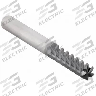WIDIA HANITA Square End Mill: Carbide, AlTiN Coated, 5 Flute, 3/8" Mill Dia, 1-1/2" LOC - Carbide Square End Mills for Steel & Cast Iron