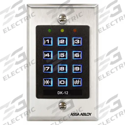 SECURITRON Keyless Access Control Keypad: 4 1/2 in Ht, 3/16 in Dp, 2 3/4 in Wd - Keypads