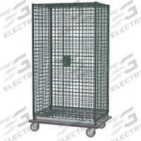 METRO Security Cart: 900 lb, 36 in L x 24 in W Self, 39 in L x 28 in W x 69 in H Overall Dim, Green (MPN SEC53LK3). Key specifications — Shelf Type: Adjustable; Caster Brake Type: Side Pedal Brake; Brand: METRO; Caster/Wheel Configuration: (2) Swivel with Brake; Shelves Included: None.
