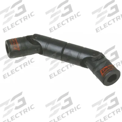 LOVEJOY Double Universal Joint: Carbon Steel, DD-6B, Round, 1/2 in Bore Dia - Double Universal Joints for Round Shafts