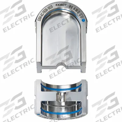 MILWAUKEE Upper and Lower Crimping Die: 6 AWG, U Style Dies, For Use With 2779-22 - Milwaukee Replacement Crimping Dies