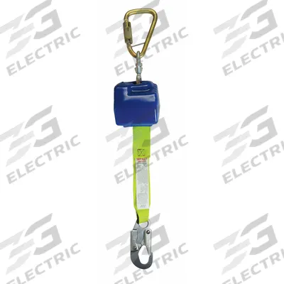 CONDOR Self-Retracting Lifeline: Steel Carabiner Anchor, Harness Steel Snap Hook - Mounted SRLs