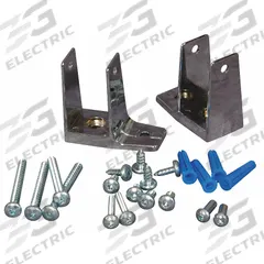ASI GLOBAL Pilaster Bracket: Zinc, Bright, 3 1/2 in Overall Ht, 3 1/2 in Overall Wd (MPN 40-8515220). Key specifications — Hardware Pieces Included: (2) Zamac One Ear Brackets; Compatible Partition Material: Baked Enamel Steel; Finish: Bright; Component Type: Pilaster Bracket; Brand: ASI GLOBAL PARTITIONS.