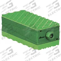 AIRLOC Vibration Isolator Pad: Buna-N, Smooth Pad Top, 9 27/32 in Lg, 9 13/16 in Wd, 2 29/32 in Ht (MPN 6-VRC/NS). Key specifications — Isolator Material: Buna-N; Brand: AIRLOC.