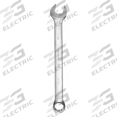 WESTWARD Combination Wrench: Alloy Steel, Satin, 1 1/2 in Head Size, 19 1/2 in Overall Lg - SAE 12-Point Combination Wrenches