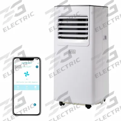 BLACK & DECKER Portable Air Conditioner: 8,000 BTU, 120V AC - Light-Duty Portable ACs for Cooling Only