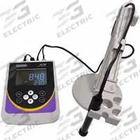OAKTON Dissolved Oxygen Meter: Dissolved Oxygen/Salinity/Temp, 300% DO Concentration - Max, LCD (MPN WD-35415-00). Key specifications — Includes: Probe; DO Accuracy: ±0.5 % F.S.; Temp Accuracy: ±0.5°C; Brand: OAKTON; DO Resolution: 0.01 mg/L.