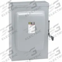 SQUARE D Safety Switch: Fusible, 400 A, Three Phase, 240V AC, Galvanized Steel, Indoor/Outdoor (MPN D325NR). Key specifications — Brand: SQUARE D.