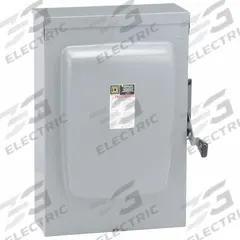 SQUARE D Safety Switch: Fusible, 400 A, Three Phase, 240V AC, Galvanized Steel, Indoor/Outdoor (MPN D325NR). Key specifications — Brand: SQUARE D.