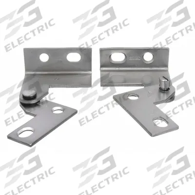 BEST Pivot Hinge: Steel, 1 in Leaf Ht, 1 1/16 in Leaf Wd - Full Surface-Mount Pivot Hinges