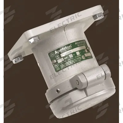 APPLETON ELECTRIC Pin and Sleeve Receptacle: Gray, 250V DC/600V AC, Three Phase, 60 A - Watertight Receptacles