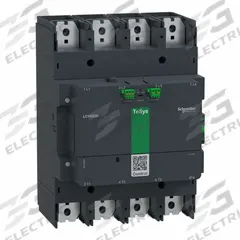 SCHNEIDER Contactor: 4 Poles, 4NO Contacts, 800 A, 120V AC/48V AC Coil (MPN LC1G8004EHEA). Key specifications — Brand: SCHNEIDER; Integrated Surge Suppression: No; Wire Termination Type: Spring Loaded; Nominal Coil Voltage @ 60Hz: 48V AC.