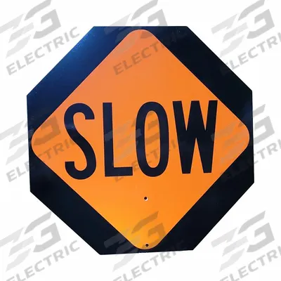 TRAFFIX DEVICES/VIZCON Paddle Sign: Paddle Sign, 18 in Overall Ht, 18 in Sign Ht - Traffic Paddle Signs