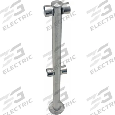 TENSABARRIER Rigid Barrier Center Post: Rigid Barrier Center Post, 36 in Overall Ht - Center & Corner Posts for Modular Rigid Barriers
