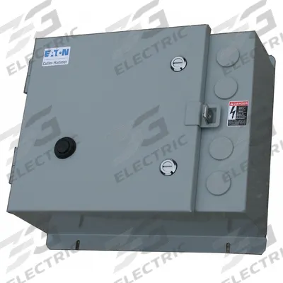 EATON NEMA Magnetic Motor Starter: Non-Reversing, 3 Poles, NEMA Size 3, 90 A - Enclosed Non-Reversing Starters with Electronic Overloads