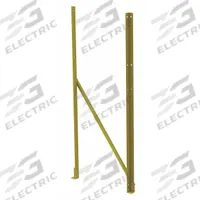TRI-ARC Platform Support Leg: 6.7 ft Overall Ht, 24 in Overall Wd, Steel (MPN ULK0824). Key specifications — Material: Steel; Color: Yellow; Includes: Fasteners; Brand: TRI-ARC.