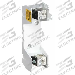 BUSSMANN Fuse Block: Open Block Design, 1 Pole, 600 V AC, Box Lug, Non-Indicating (MPN JM60100-1CR). Key specifications — Brand: BUSSMANN.