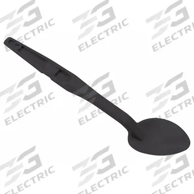 CAMBRO Serving Spoon: 13 1/8 in Overall Lg, 1.5 oz Capacity, Black, NSF Certified - Serving Spoons