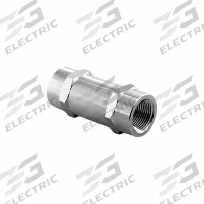HAM-LET Check Valve: Poppet, Inline Valve Body, 1/4 in Pipe Size, FNPT x FNPT - Stainless Steel Instrumentation Poppet Check Valves