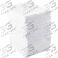 BRADY SPC ABSORBENTS Sorbent Pad: 21 oz Volume Absorbed Per Pad, Polypropylene, White, Bale, 200 PK (MPN BPO200). Key specifications — Brand: BRADY SPC ABSORBENTS; Material: Polypropylene.