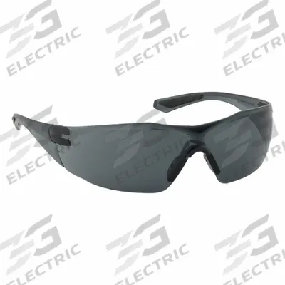 PIP Safety Glasses: Gray Lens, Frameless, FogLess 3Sixty, Clear Frame, Pulse Series - Padded Comfort-Fit Safety Glasses