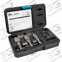 IDEAL Hole Cutter Kit: 4 Pieces, 1 in Max. Cutting Dp, Carbide Tipped, 5/6/7 Teeth, 3 Hole Cutters (MPN 36-811). Key specifications — attr1098245: IDEAL; attr1098234: Carbide Tipped.