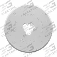 OLFA Rotary Cutter Blade: Straight, 28 mm Blade Dia, Tungsten, 0.3 mm Blade Thick, RTY-1/C, 500 PK (MPN RB28-500). Key specifications — attr307592: Tungsten; attr307597: RTY-1/C; attr324884: OLFA.
