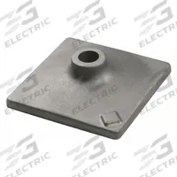 BOSCH Tamper Plate: 6 in Head Wd, 6 in Overall Lg, 1 1/8 in Shank Hex Size (MPN HS2124). Key specifications — attr253714: Tamps Asphalt; attr277143: BOSCH.