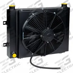 MAXIM Oil Coolers: 4 hp Heat Removed, 100 gpm Max. Flow, 300 psi Max. Pressure, 12V DC (MPN 258533). Key specifications — attr96055: 1" NPT; attr96059: 1" NPT; attr96057: 12V DC; attr98919: MAXIM.