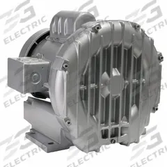 GAST Regenerative Blower: 0.33 hp, 39 in wc Max Op Pressure, 35 in wc Max Vacuum, 4.3/2.4-2.2 A (MPN R2103NX). Key specifications — attr49842: Single; attr49816: GAST; attr49813: R2103NX; attr49822: 4.3/2.4-2.2 A; attr49827: Female; attr49830: NPT; attr49833: NPT; attr49845: 115/208-230V AC.