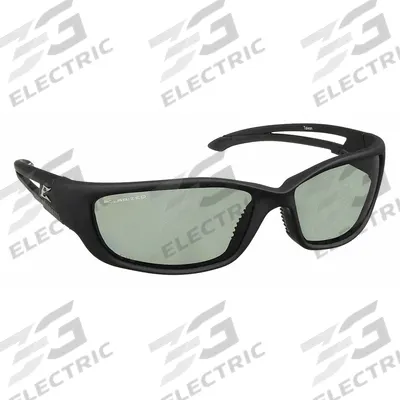 EDGE EYEWEAR Safety Glasses: Smoke Lens, Full-Frame, Metal Detectable, Black Frame - Padded Comfort-Fit Safety Glasses
