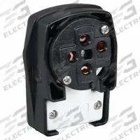 HUBBELL Straight Blade Plug: 18-60P, 120/208V AC, 60 A, 4 Pole, 4 Blade, Black (MPN HBL7302C)