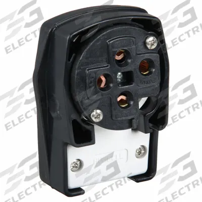 HUBBELL Straight Blade Plug: 18-60P, 120/208V AC, 60 A, 4 Pole, 4 Blade, Black (MPN HBL7302C) - Angled Plugs