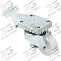Plate Caster: 3 in Wheel Dia, 4 5/8 in Mounting Ht, Swivel, 1,100 lb Load Capacity, Hole (MPN HRLK-PO 75G). Key specifications — Brand: APPROVED VENDOR.
