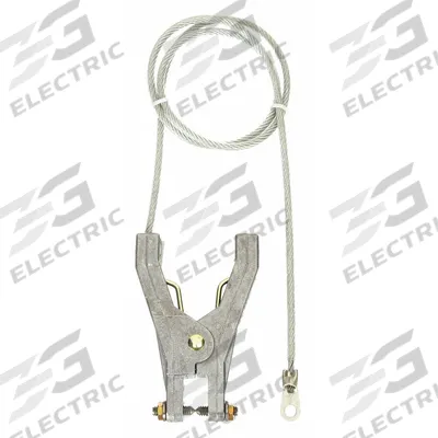 APPROVED VENDOR Bonding and Grounding Wire: Hand Clamp/Terminal, 5 ft, PVC - Terminated Bonding & Grounding Wires