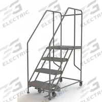 TRI-ARC Mobile Work Platform: 3.3 ft Platform Ht - Max, 24 in x 24 in, Steel, 800 lb Load Capacity (MPN WLWP142424SL). Key specifications — Mobility: Rolling; Brand: TRI-ARC; Color: Gray; Height Adjustability: Fixed Height; Includes Handrails: Handrails Included; Locking Mechanism: Foot-Activated Step Lock; Handrails: Includes Handrails.