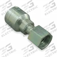 AEROQUIP Hydraulic Crimp Fitting: Steel x Steel, Straight, -20 For Hose Dash Size, ORS x Crimp (MPN 1AA20FR16). Key specifications — Fitting Gender: Female x Genderless; Fitting Connection Type: ORS x Crimp; For Hose Dash Size: -20; Thread Size: 1-11/16"-12; Brand: AEROQUIP.