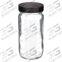 KIMBLE Storage Bottle: 250 mL, Closure Material: Phenolic – Closure Liner Material: Pulp/Vinyl Cap (MPN 5810858V-21). Key specifications — Brand: KIMBLE; Graduated: Yes; Pre-Cleaned: None; Body Color: Colorless; Screw Closure Size: 58-400 mm.