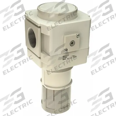 SMC Regulator: Die-Cast Aluminum, 1 in NPT, 7.251887 psi to 123.2821 psi - SMC FRL Air Regulators