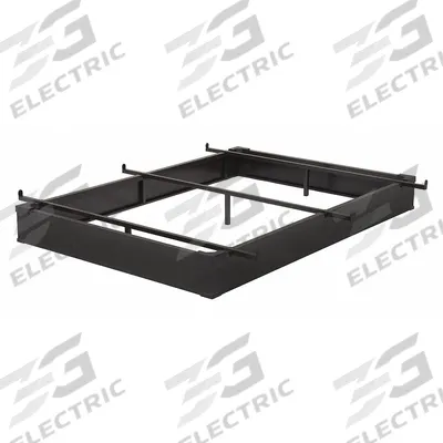 RIZE Bed Base: King Fits Mattress Size, 6 in Overall Ht, Metal - Hospitality Bed Bases