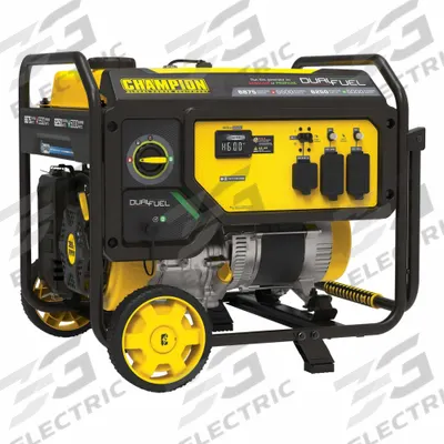 CHAMPION POWER EQUIPMENT Portable Generator: Conventional, Gasoline/Propane, 5,500 W Running - Inverter Generators