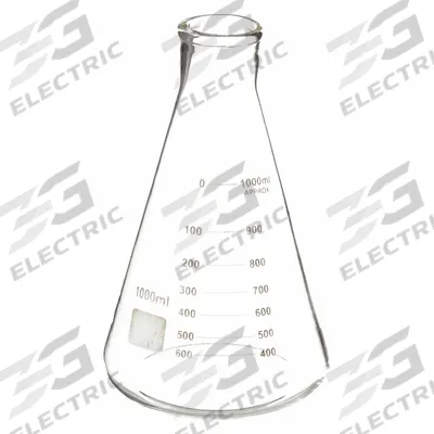 APPROVED VENDOR Erlenmeyer Flask: 1 L, Colorless, Conical - Glass Erlenmeyer Flasks