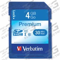 VERBATIM Memory Card: 4 GB Data Storage Capacity (MPN VER96171). Key specifications — Brand: VERBATIM; Product Type: Memory Card.