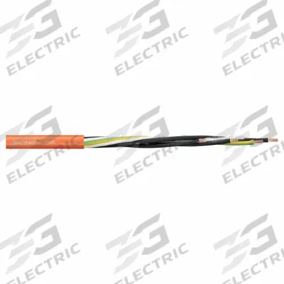 CHAINFLEX Motor Cable: 6 AWG, 1 Conductors, Order by the Foot, PVC Jacket - Continuous Flexing Power Cables