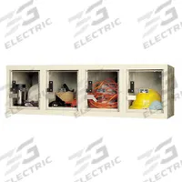 HALLOWELL Wall Mount Box Locker: 48 in x 18 in x 14 3/4 in, 1 Tiers, 4 Units Wide, Clearview, Tan (MPN USVP14824WMAPT). Key specifications — Locker Color: Tan; Door Type: Clearview; Includes Number Plates: Yes; Brand: HALLOWELL; Assembled: Assembled; Color Family: Tan.