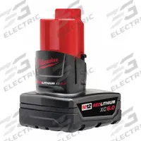 MILWAUKEE Battery: M12™, 6 Ah, Battery Included, 12V DC (MPN 48-11-2460). Key specifications — attr1278107: Not Oil-Resistant.