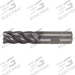 WIDIA HANITA Square End Mill: Carbide, AlTiN Coated, 5 Flute, 12 mm Mill Dia, 26 mm LOC, 83 mm OAL (MPN 577712015MT)