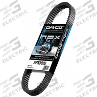 DAYCO Automotive Drive Belt: V-Belt, HPX, Cogged Belt, 30° Angle, 9/16 in Thick, HPX5023, Aramid. Key specifications — Brand: DAYCO; Reinforcing Cord Material: Aramid; Industry Number: HPX5023.